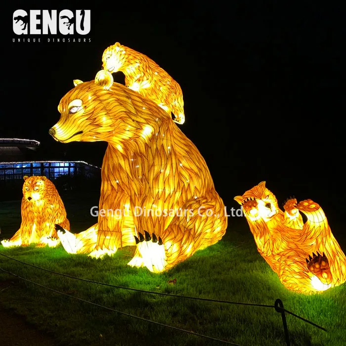3D Waterproof Animal Lantern High Quality Lantern Group Decoration Zigong Factory