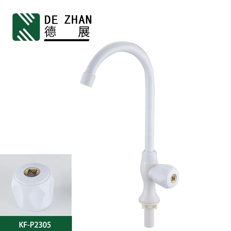 
Hot Selling Plastic Faucet Cold Water Wall Mounted Kitchen Faucet Tap 