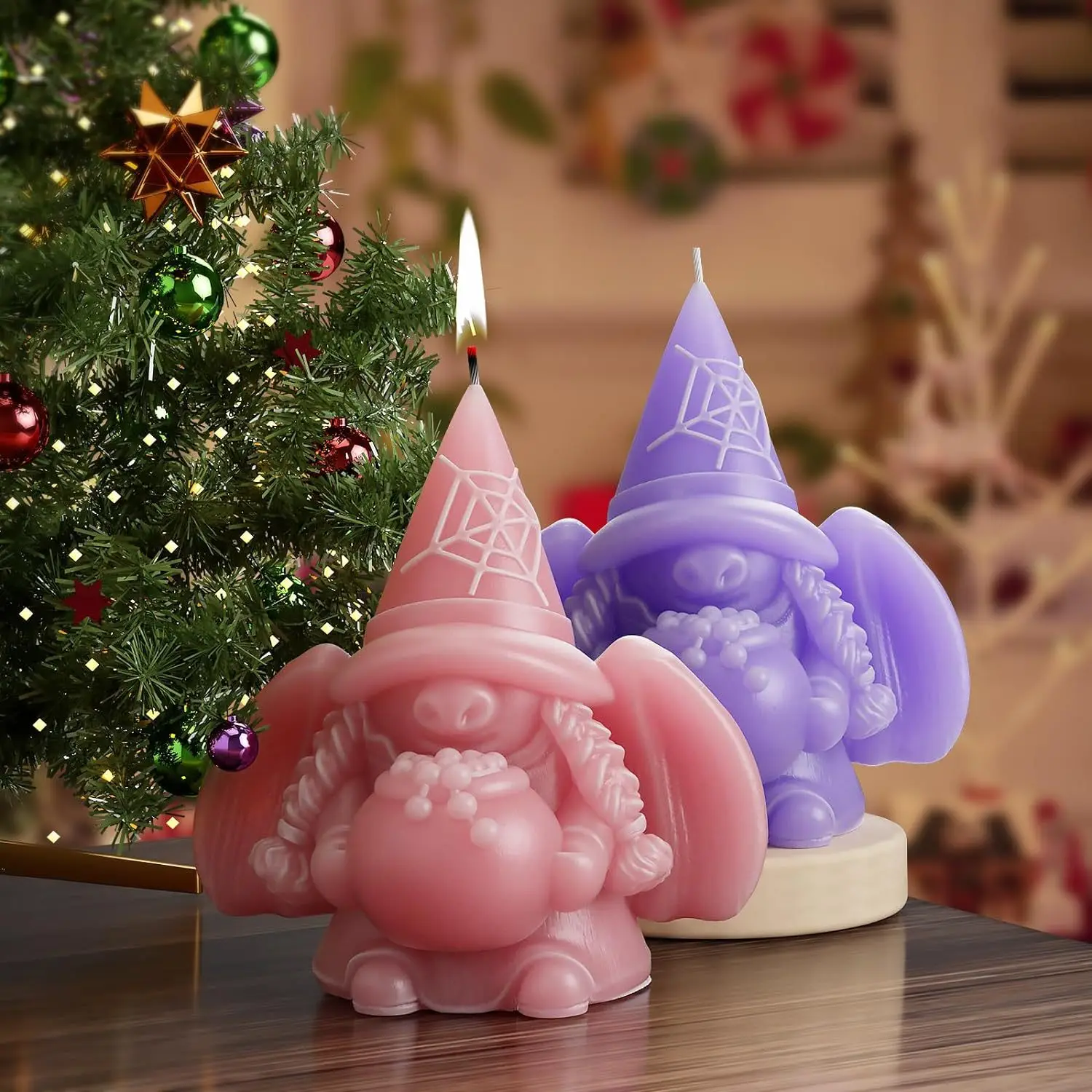 Halloween 3d Candle Mould Diy Handmade Pumpkin Dwarf Silicone Candle Mold For Candles