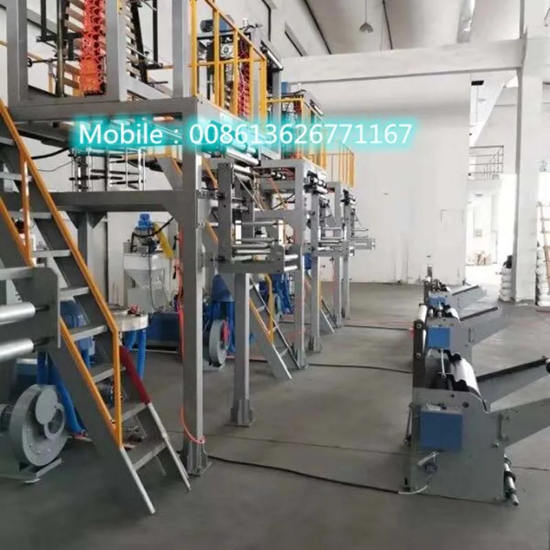 ABA 3-layer Blown Film Extrusion Line Three Layer Co-extrusion Film Blowing Extruder Machine