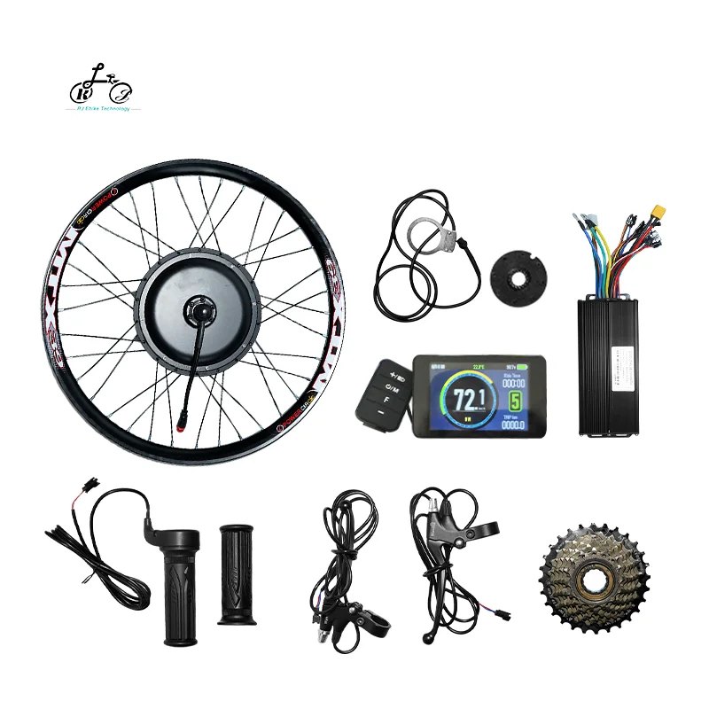 Ruijie Factory Cheap Price 29 inch electric bike kit twist throttle e bike kit 48v 1500w without battery