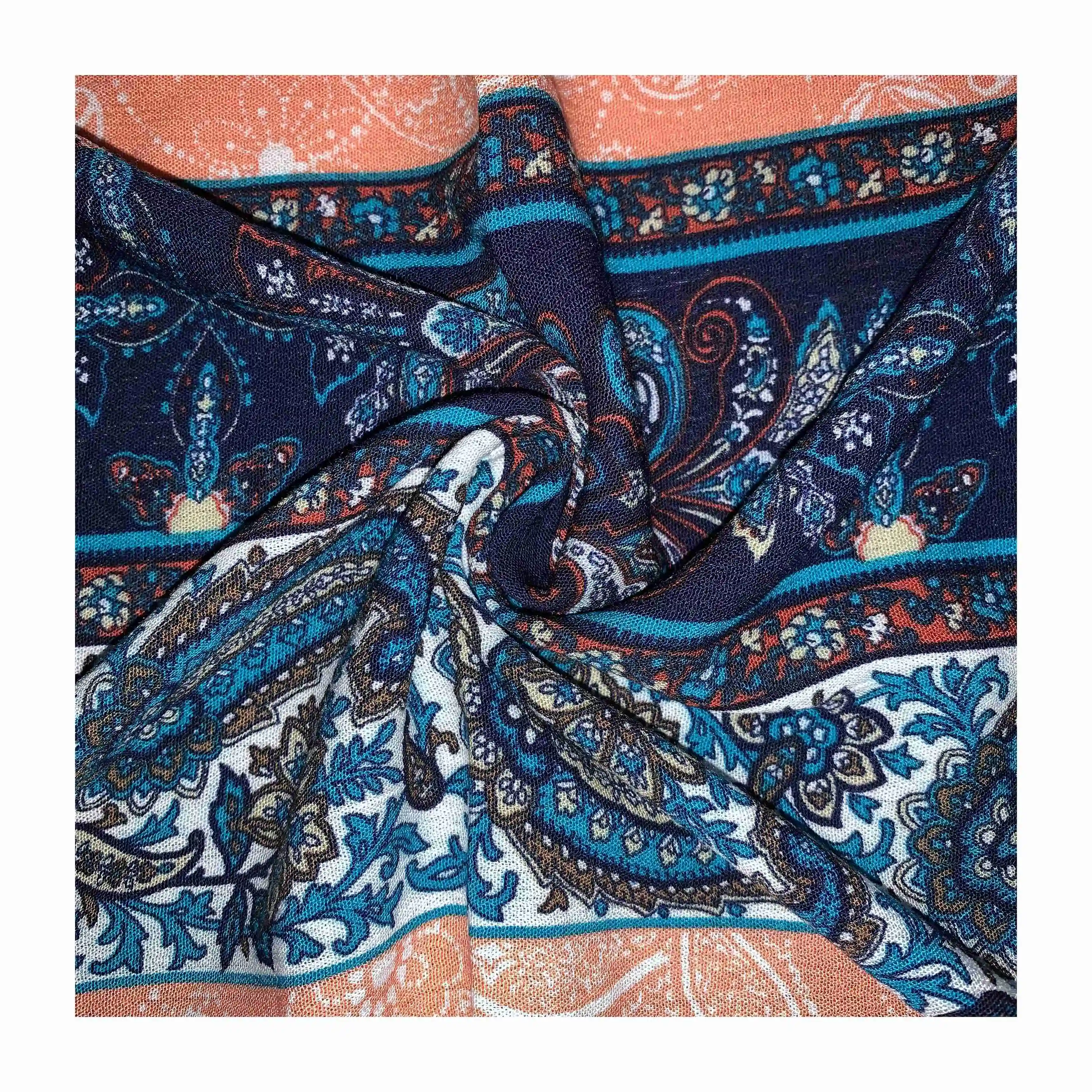 New product 100% rayon fabric 30*24/68*44 crepe woven print