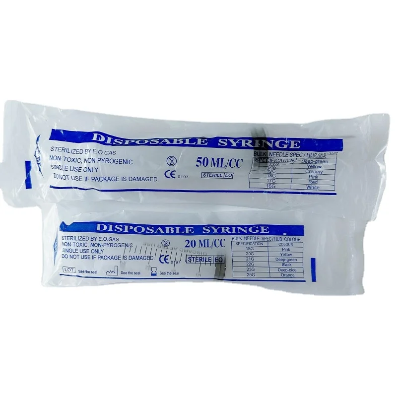 Disposable 3 Parts  Hypodermic Syringe 3ML 5ML 10ML Luer lock Needle Luer with CE ISO Certifications