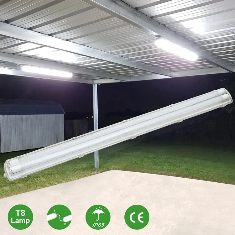 IP65 Led Triproof Light Waterproof Triproof Lights T8 Led Tube Vapor-tight Lighting Fixtures For Industrial