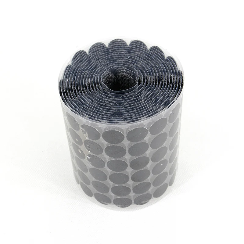 Strong Self Adhesive Hook and Loop Dots Hook and Loop Squares Sheets with Adhesive Backing Glue Nylon Hook And Loop Strips