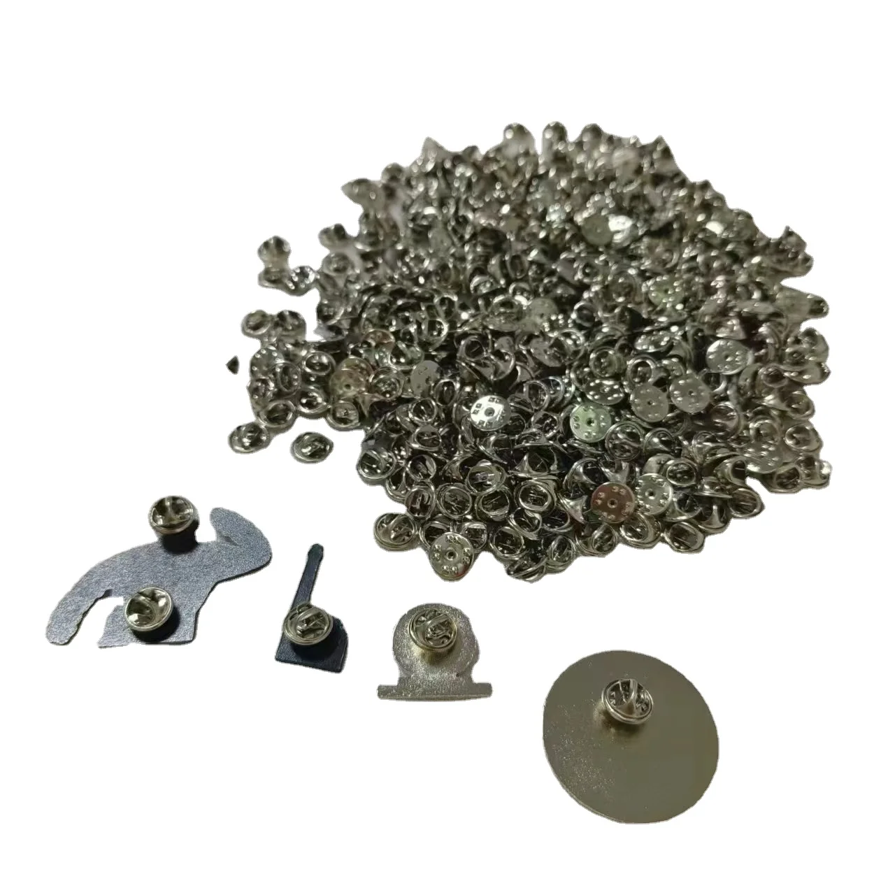 silver gold color butterfly clutch back lapel pins metal locking pin back butterfly clasp