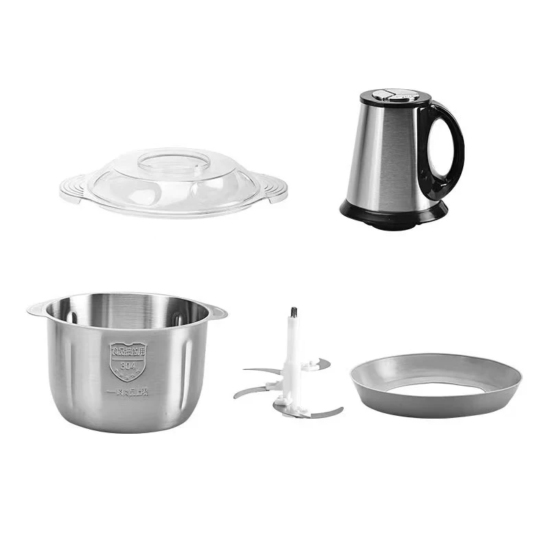 ASEIMT butcher commercial chopper kitchen 3L liter meat grinder meat cutter electric stainless steel mixer part motor mincer