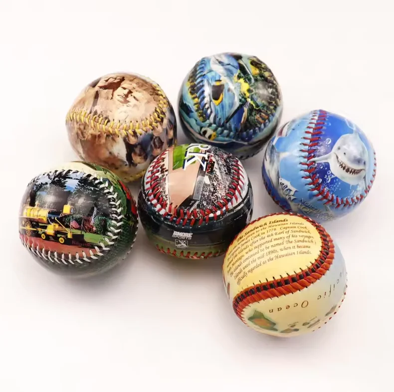 High quality made original printed bolas de baseball ball pictures softboll smash balls baseball for custom