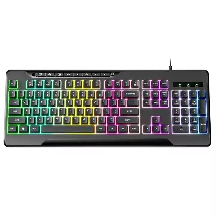 5 in 1 Combo Mouse Keyboard And Headphones Set Wired Gaming Rgb Pc Game Stand Portable Wired Gaming Keyboard and Mouse