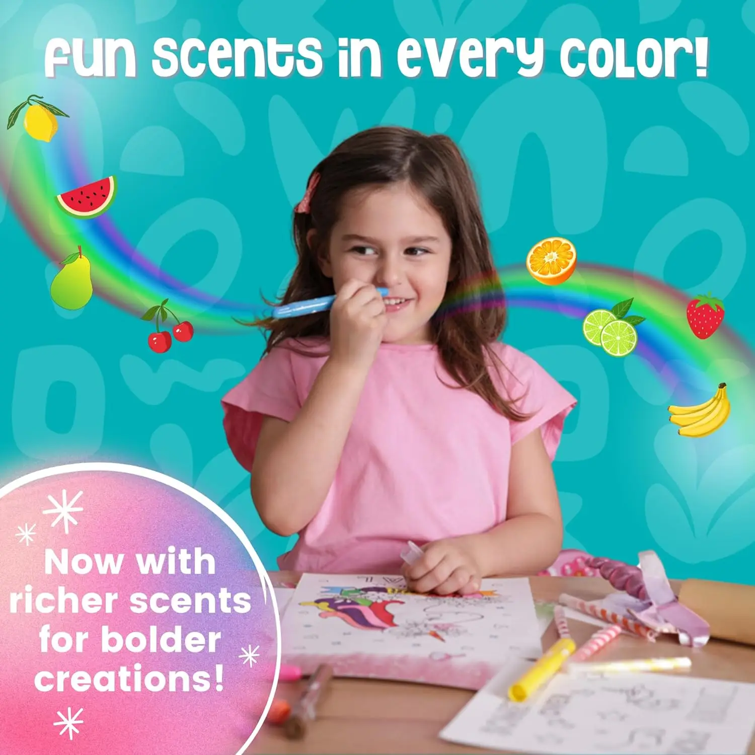 Unicorn 80 PCS Scented Markers Set  Perfect for Creative Fun Ideas