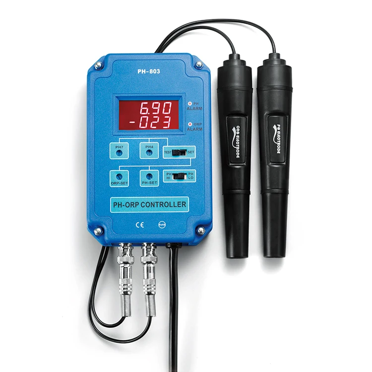 2 in 1 LCD Display Redox Controller BNC Probe Digital Water Quality Monitor pH ORP Meter for aquariums