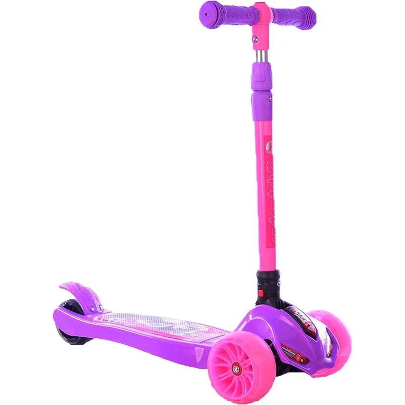 Babyland EN Certificated Hot Sale 3 Wheels Kids Pedal Scooter with brake