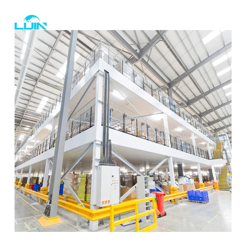 
LIJIN Manufacture Factory Industrial Pallet Lift Steel Mezzanine Racking Platform 