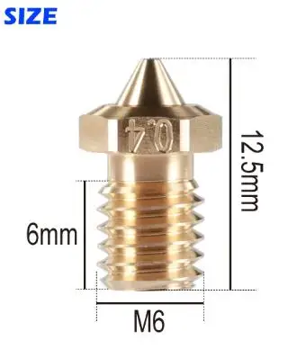 Высококачественные Sharp NF V6 насадки Hotend для 3D принтера экструдер 3 части