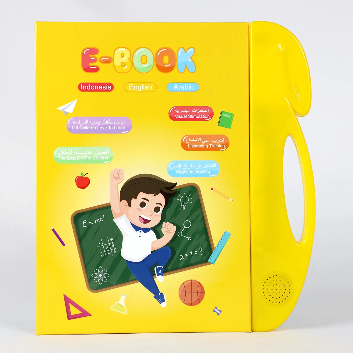 3 Languages Indonesian Arabic English Custom Printing Baby Electronic Digital Audio Sound School Educational My First Books