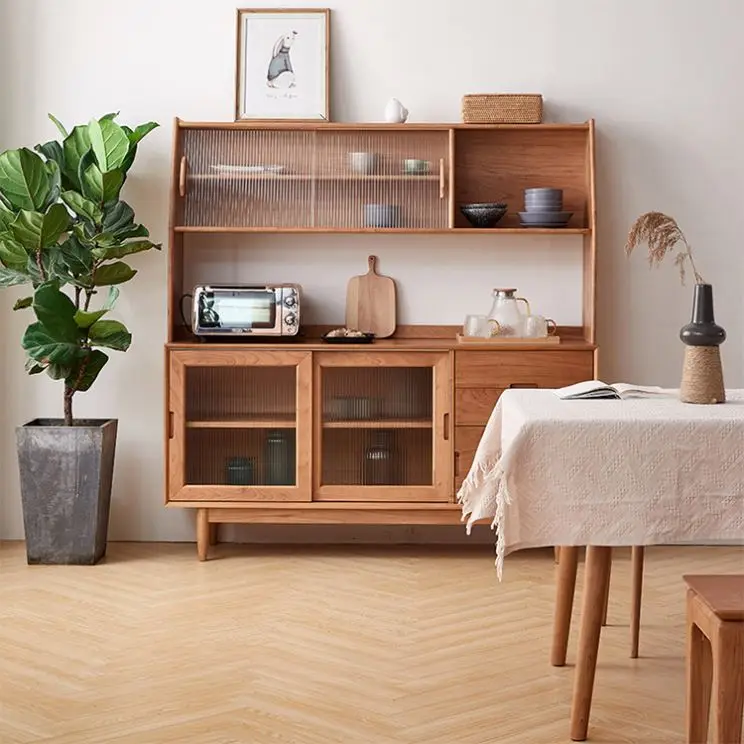 IMK Cupboard Storage Cabinet Wooden Storage Unit Display Shelf Dinning Living Room Sideboards