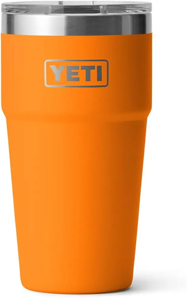 30oz Stainless Steel Vacuum Insulated Tumbler YETY Ramblers MagSlider Lid Black