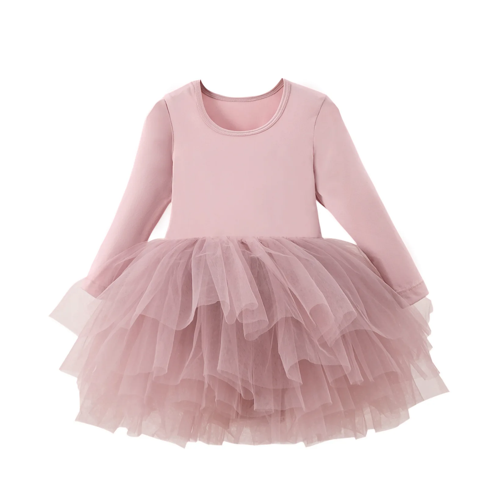 Custom logo Factory supply customized plain color Long Sleeves Ballerina Dancewear Kids Girls Ballet Dance Tutu Leotards