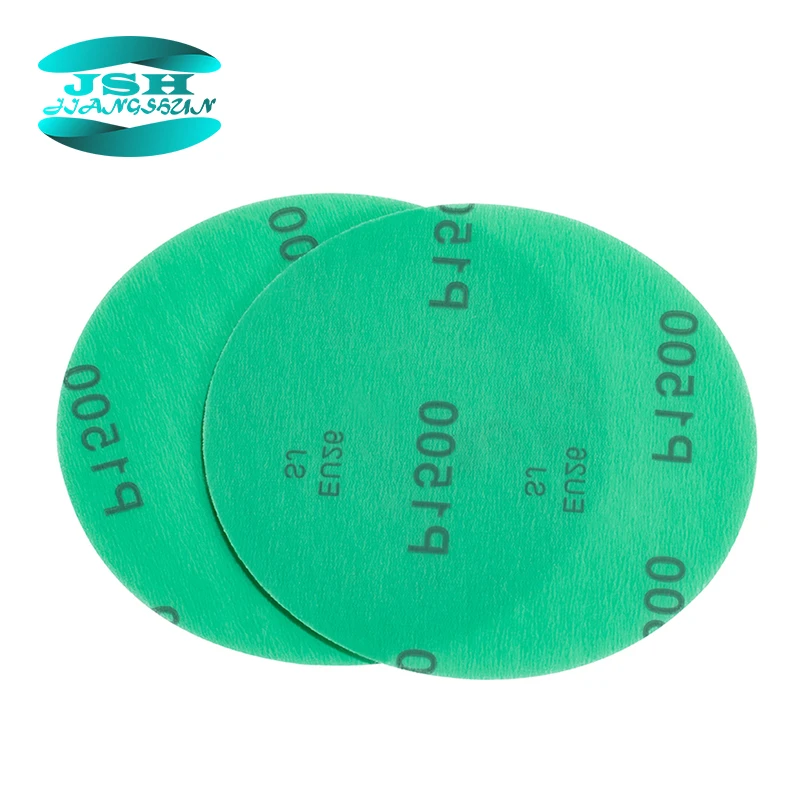 
High Quality 6inch 60-1500 Grits Hook and Loop Sanding Disc PET Film Sandpaper for Sanding Primer 