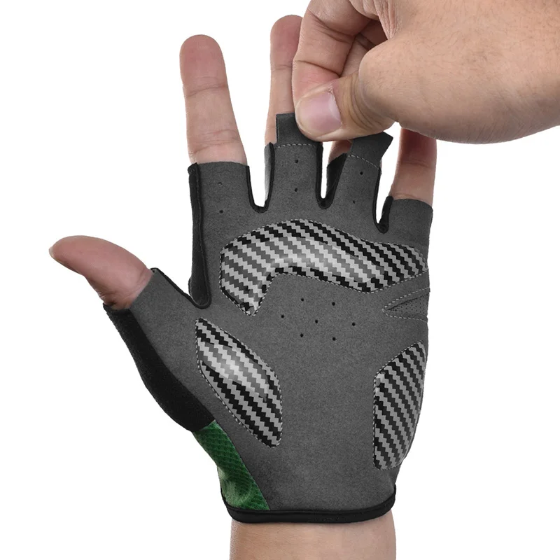 BD1408 Outdoor Half Finger Bike Gloves anti slip Road Cycling Bicycle Riding Gloves Manufacturer