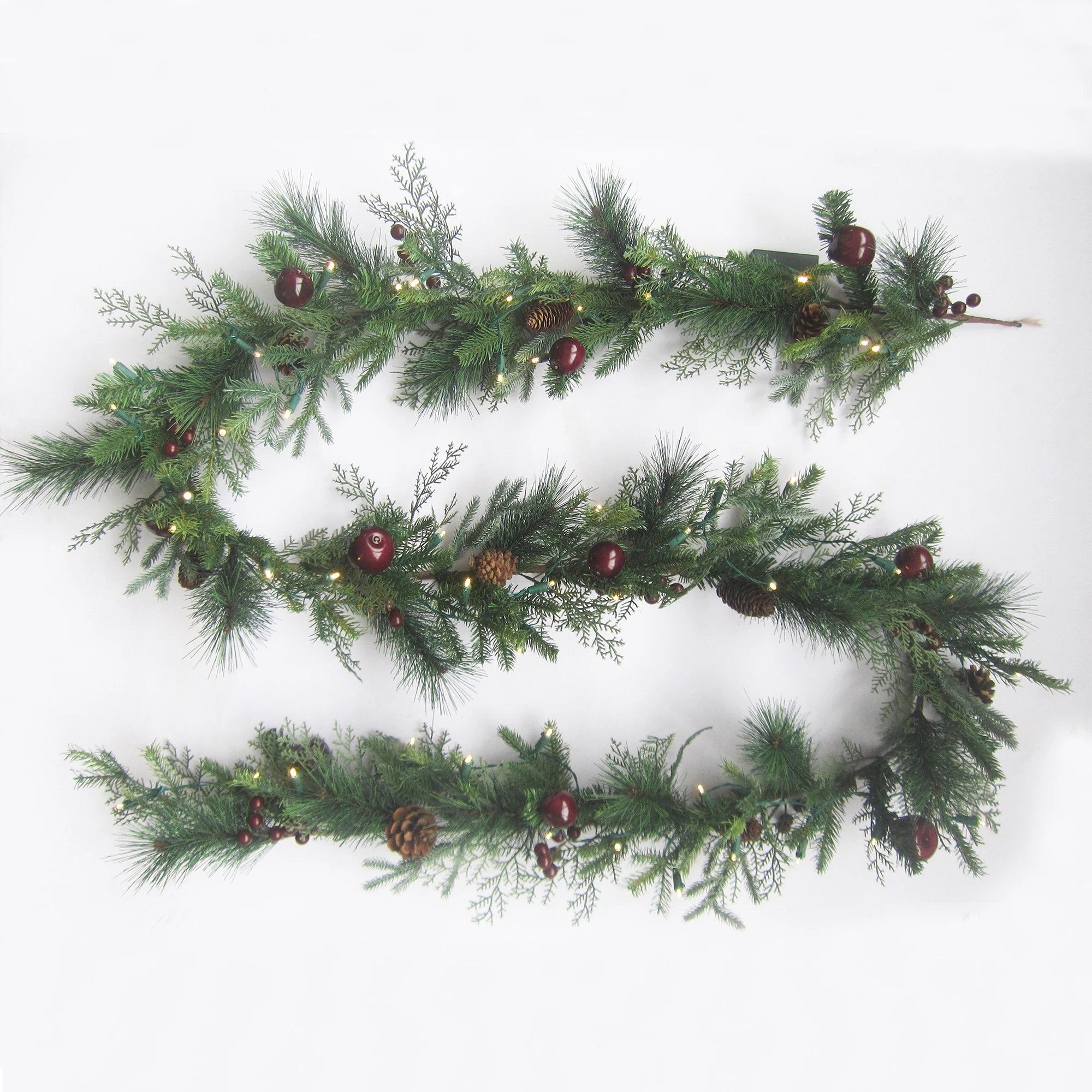 2021 hot sale high quality indoor decoration prelit LED Christmas garland