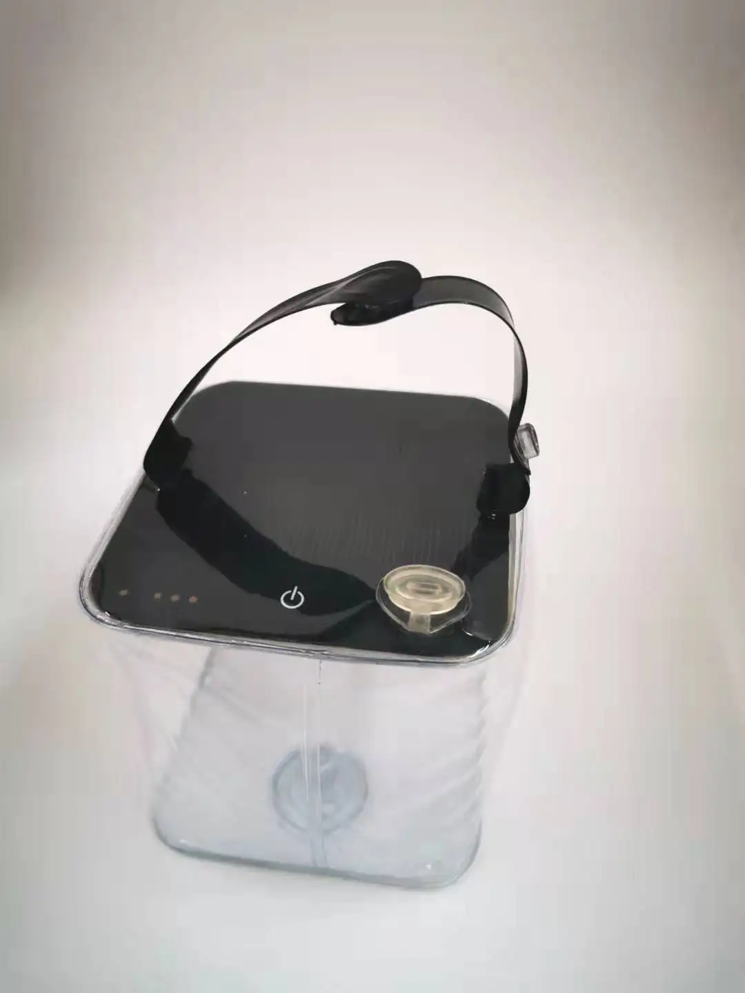 Portable Outdoor Retractable LED Solar Inflatable Lantern White Red Night Fishing Camping Emergency Use