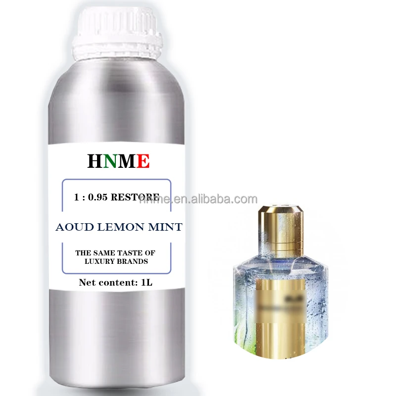 HNME Factory Wholesale High Quality High Reduction Aoud Lemon Mint Perfume High Concentrated Oil 1000ml Fragrance Long Duration