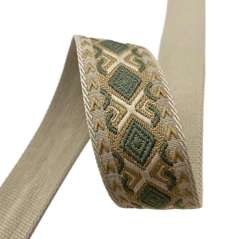 Новый цветной дизайн 2022 2 'лента с цветочным узором полиэфирная лента певец дизайнерский жаккардовый 50 мм