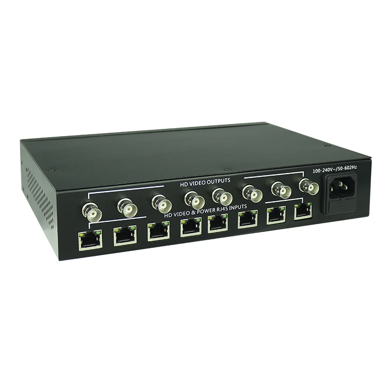 8 Channel Passive UTP Balun BNC to IP Converter 8K Video Transmitter and Receiver