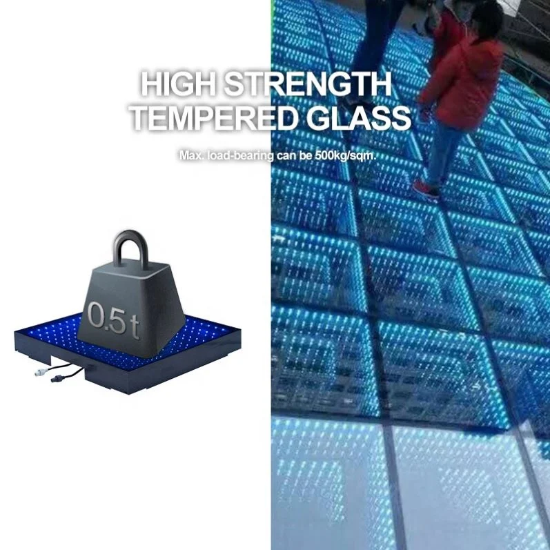 Most Popular Antislip Landscape Decor Dmx Led Dancing  Floor 3D Flooring