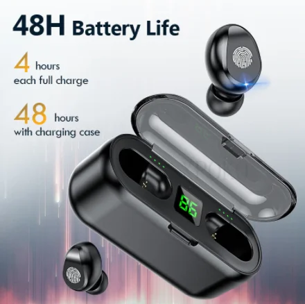  Водонепроницаемый Ipx7 сенсорное управление автоматического подключения BT5.0 Hifi звук беспроводные аудиофоны F9