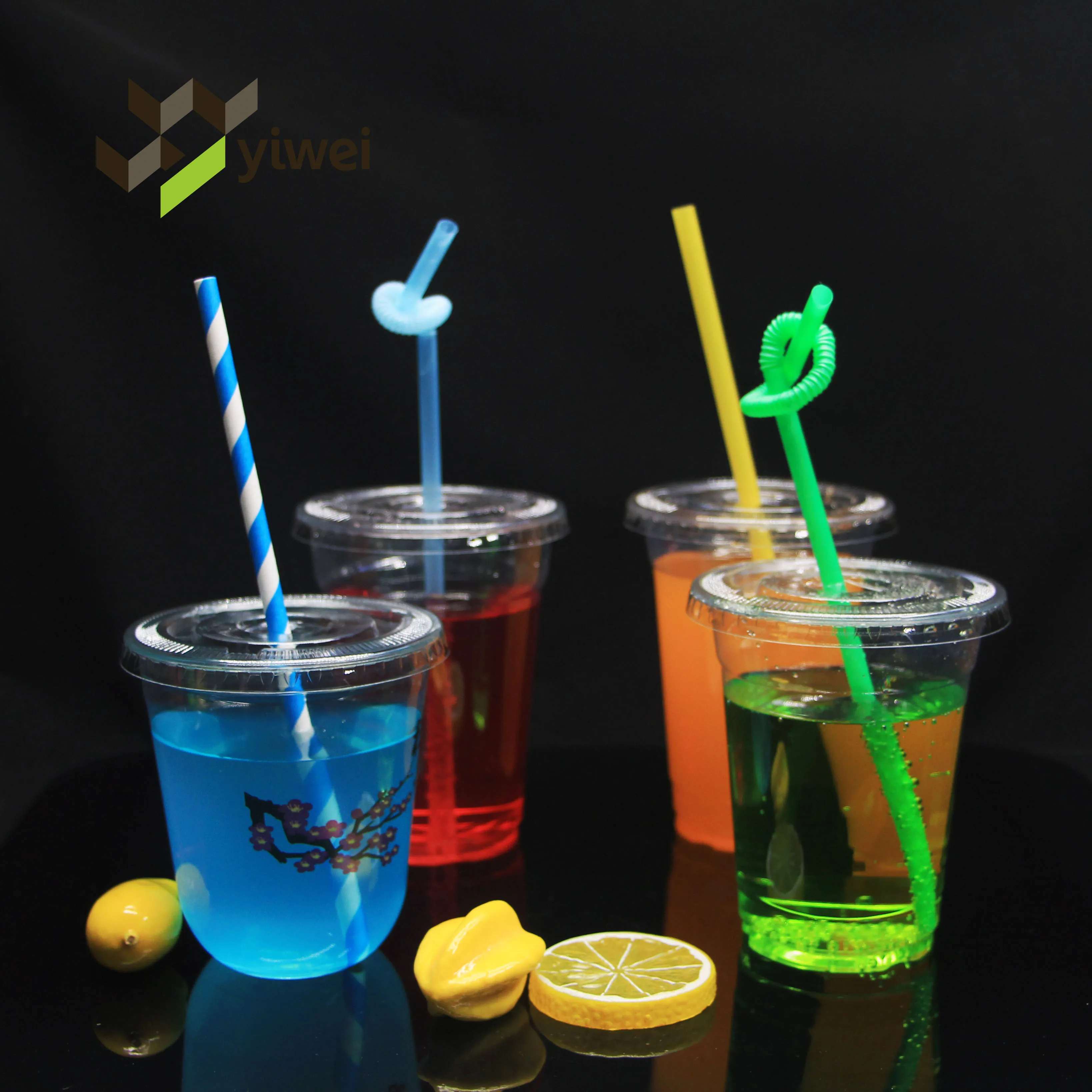 Food Grade Transparent Disposable Coco U Shape Plastic PP Boba Tea Cup for Sundae Ice Cream and Milk Shake