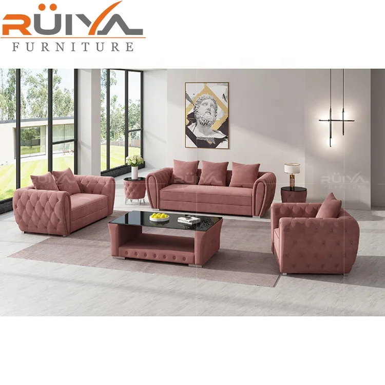 High quality Premium green holland velvet sofa, velvet corner sofa l shape