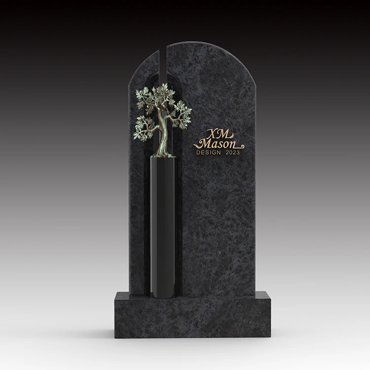 New Zealand Style Granite Tombstone Artificial Trees and Monuments Free Samples