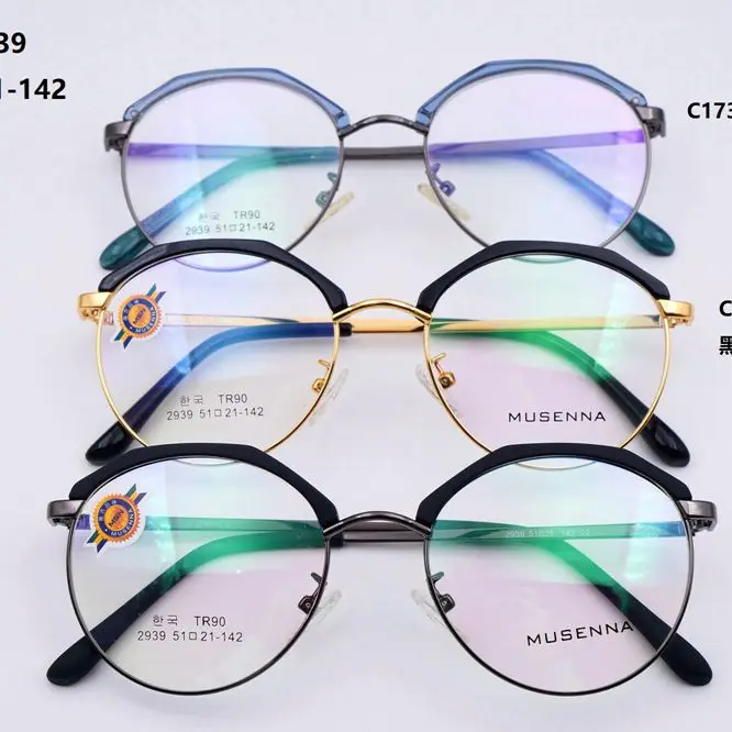 Product Catalog Clearance Special offer TR90 Metal Eyeglasses Frames Unisex Eyewear Optical Full Frame Wholesale Hot sale List