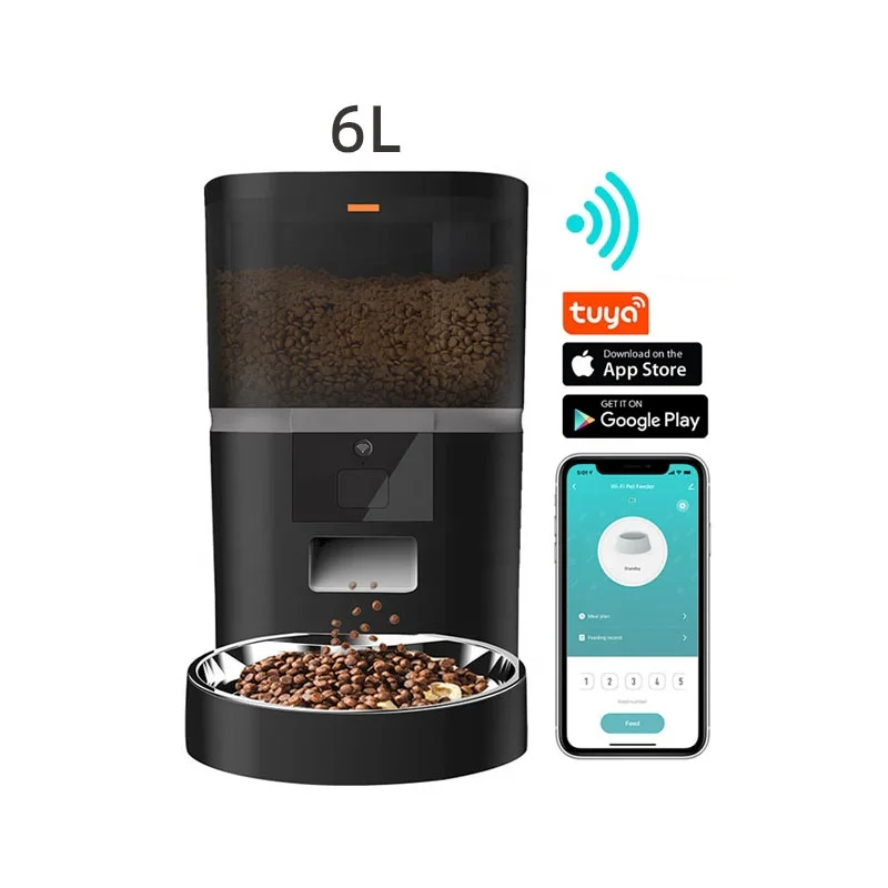 Phone App Control Tuya Smart Wifi Advanced Cat Dog Food Dispenser Automatic Pet Feeder For dog cat