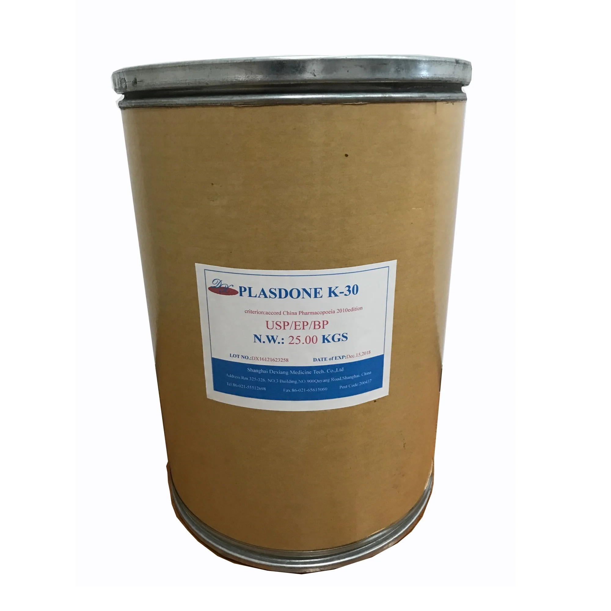 pvp-K30/Polyvinylpyrrolidone /Povidone USP/EP/BP Grade