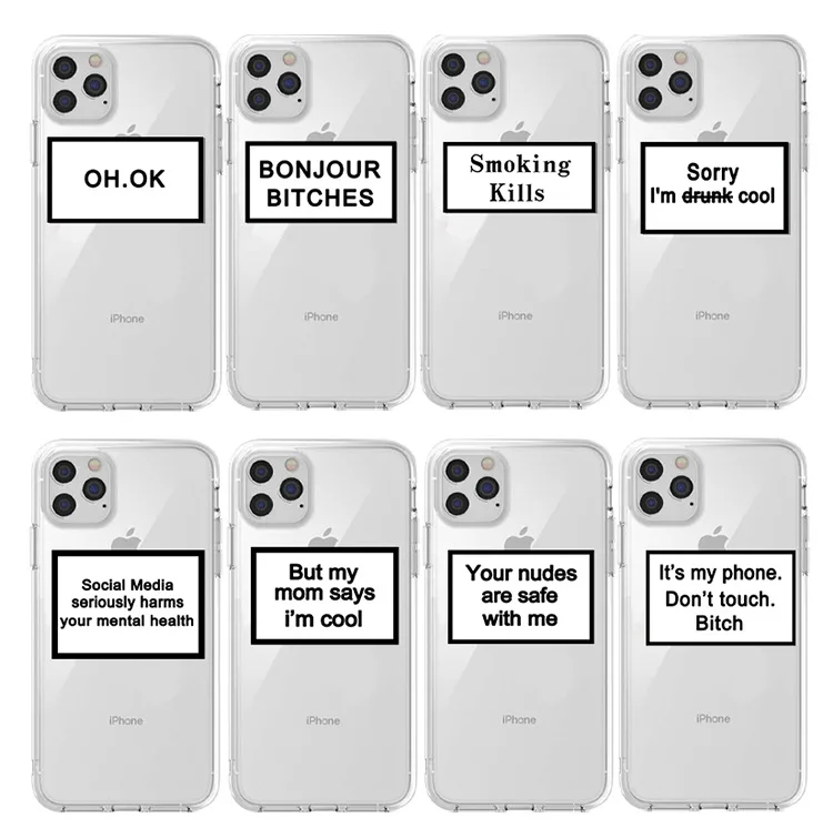 Customized Designs LOGO UV Printing Silicone Case for iphone 13, for iphone 13 pro transparent case with message