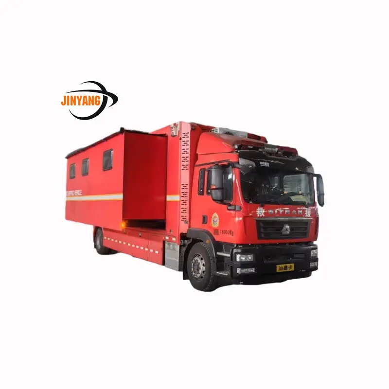 Emergency Rescue Vehicle With Rescue Capability At High Altitude And Abundant Demolition Tools