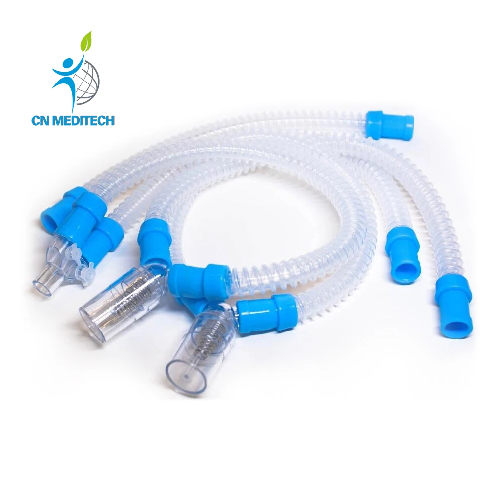 Medical Silicone Reusable Anesthesia Breathing Circuit with Water Trap for Adult/Pediatric/Infant