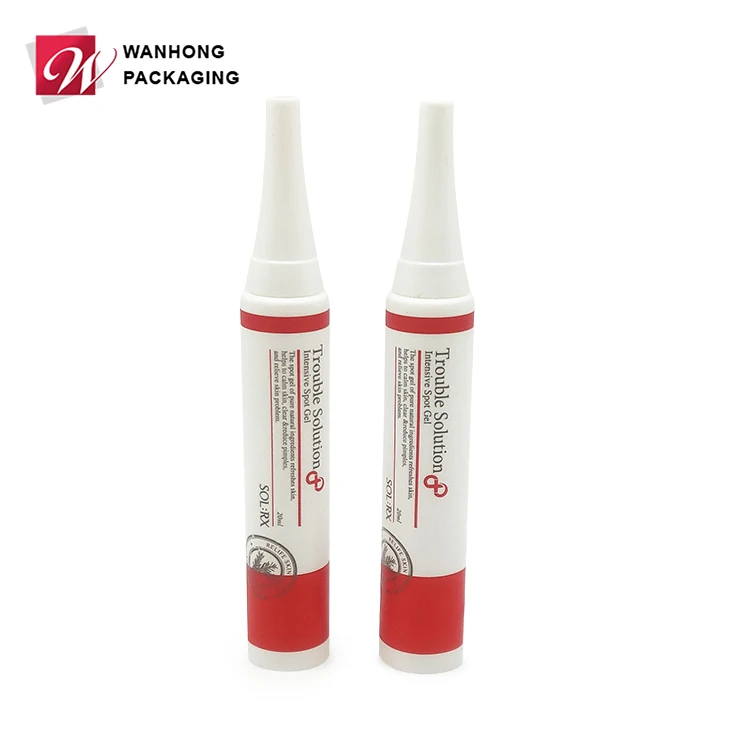 Factory Wholesale Price Soft Squeeze Nozzle PE Tube Cosmetic Bullet Plastic Tube for Essence