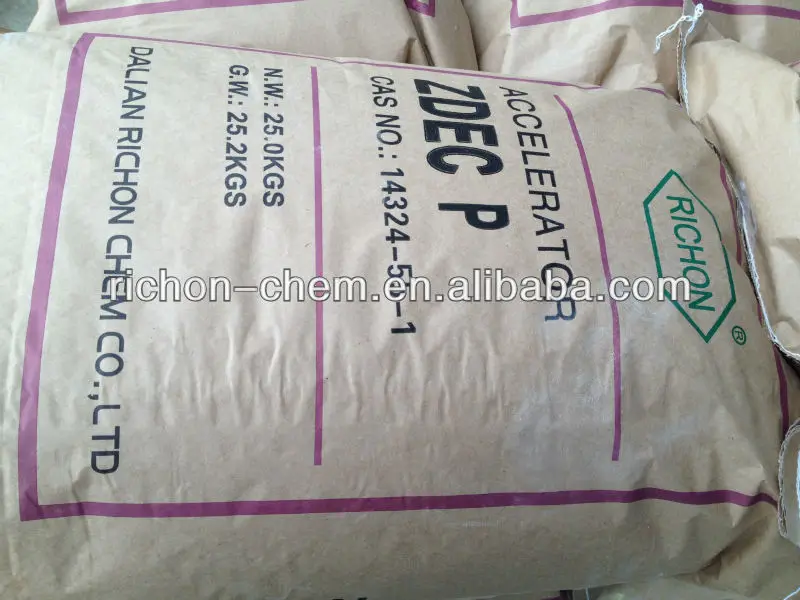 China Supplier ZDEC zinc Diethyl Dithiocarbamate Rubber accelerator