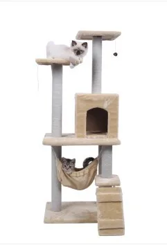 Деревянное дерево для кошек, Современная Когтеточка, дерево для помещений, башня для кошек