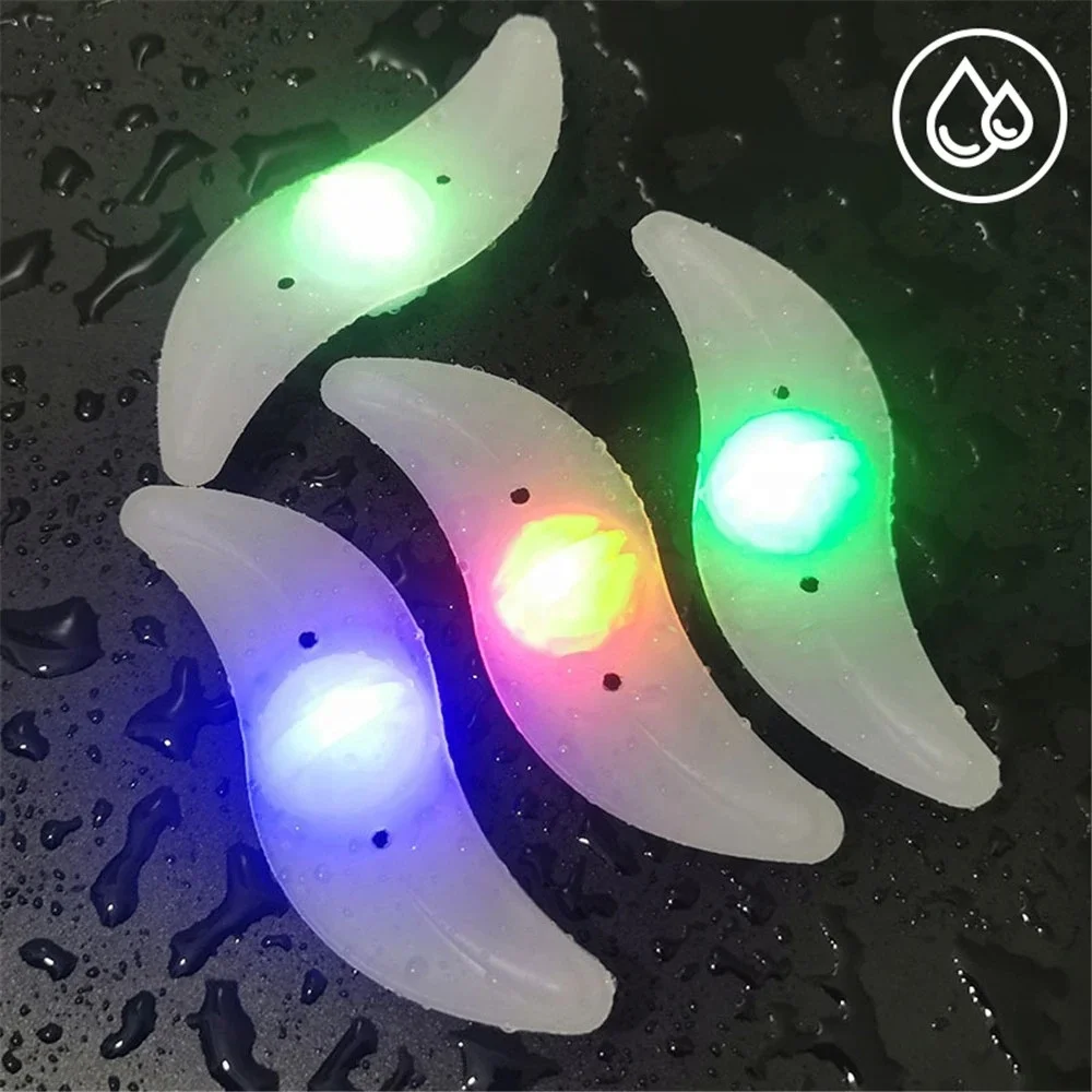 Dropshipping motorcycle LED warning lights colorful mountain bike tire led wheel lighting night riding warning wheel lights