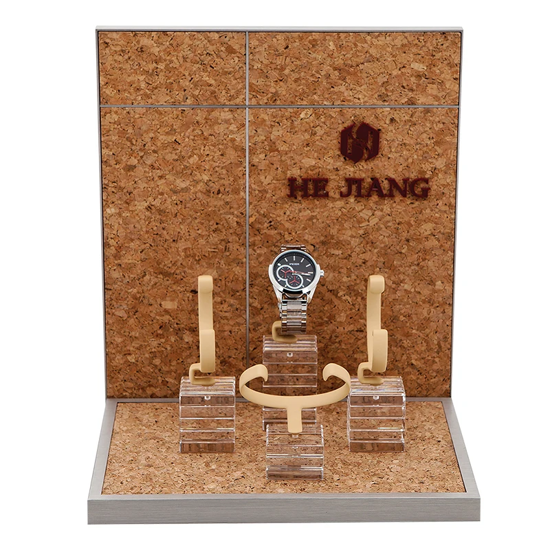 Various Of Customized Design Manufacturer Metal Frame Watch Display Stand With Clear Watch Holder Stand