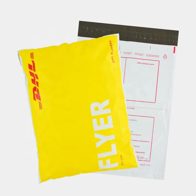 Custom Personalized LDPE Plastic Poly Mailers Bag DHL Shipping Clothing Mail Bags Waybill Pouch Custom Printing Mailing Package
