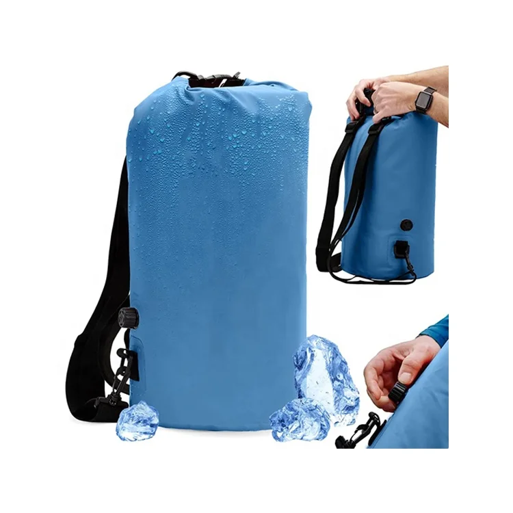Leakproof Lightweight 30L Dry Bag Insulated Cooler Backpack For Camping Kayak Hiking Picnic