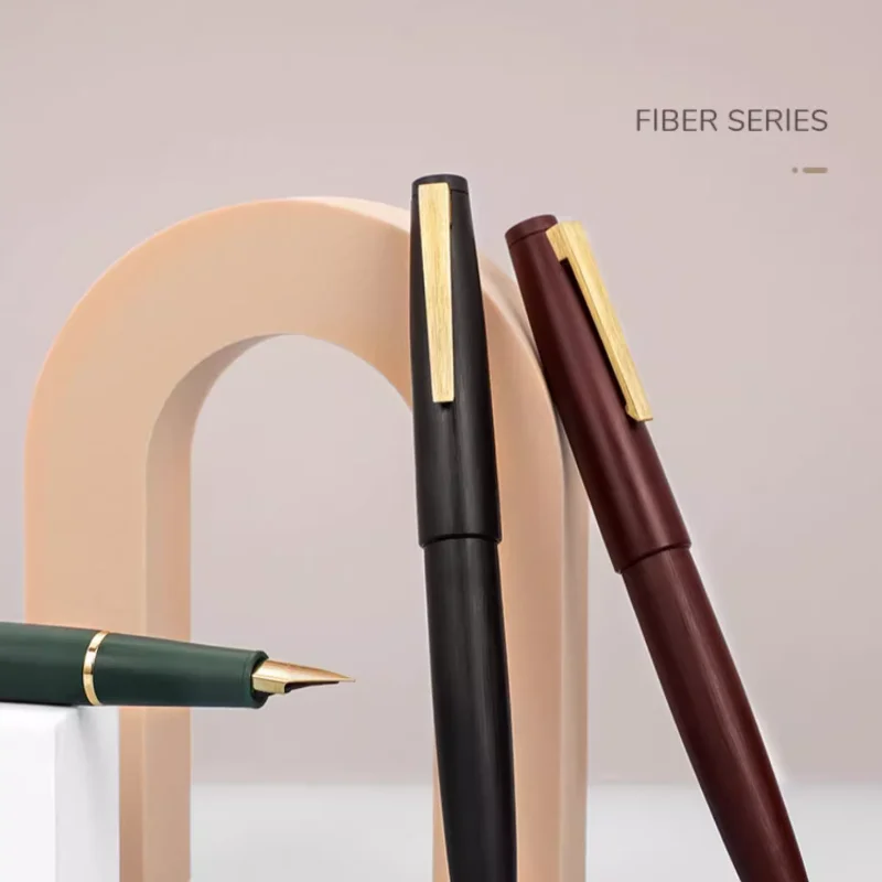 Jinhao 80 оранжевая перьевая ручка из углеродного волокна для школы