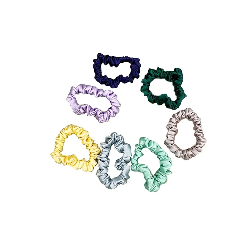 1cm 3cm 5cm 100% Silk Scrunchies Custom Natural Real 19mm Silk Small Scrunchy Hair Ties