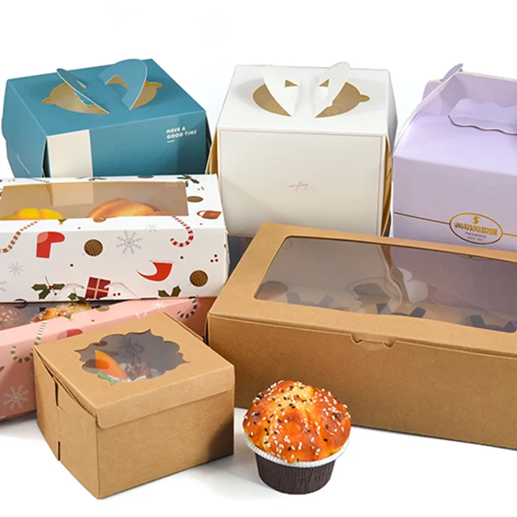 Wholesale Print Packaging Cake Cookie Jewelry Clothes Baking Food Wedding Invitations Have Clear Drawer Cover Paper Gift Box